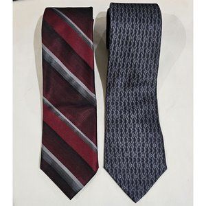 Lot of 2 George Machado Zylos Silk Neckties